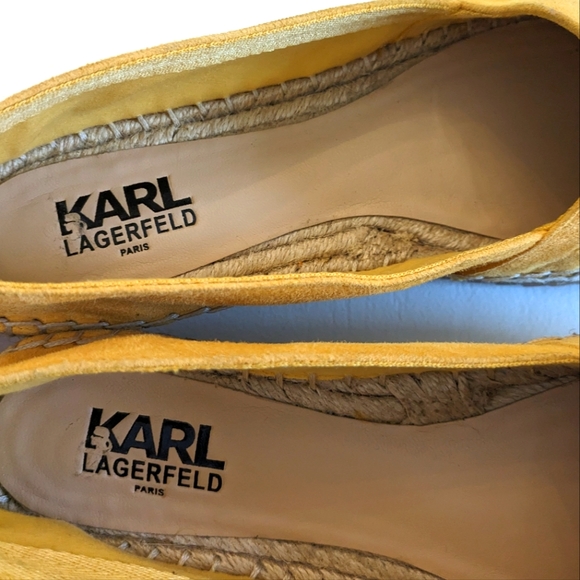 KARL LAGERFELD Abby Espadrille Suede Flats - Picture 7 of 8